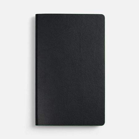 Ежедневник Trait, недатированный, черный с зеленым