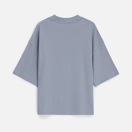 Футболка оверсайз унисекс T9, серая, размер XS/S