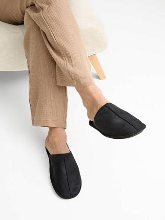 Тапочки домашние Norridge, черные, размер 43-45