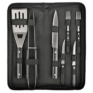 Набор для барбекю «New York», серебристый, черный