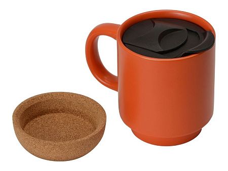 Кружка с пробковым дном и крышкой «Denpasar»