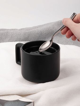 Чашка Jumbo в коробке матовая, черная