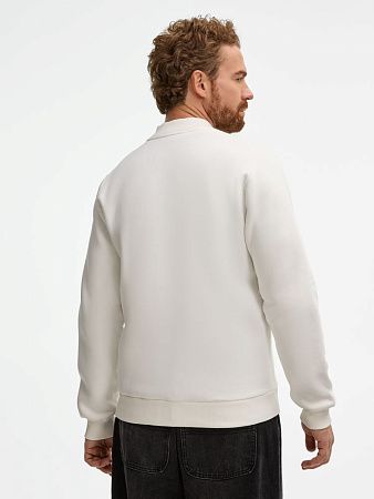 Бомбер унисекс AtmosWear, молочно-белый, размер S