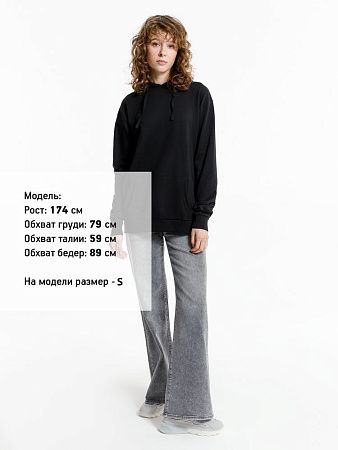 Худи унисекс Westray, черное, размер XXL