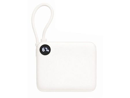 Внешний аккумулятор со встроенным кабелем «Liri», QC/PD, 10000 мАч