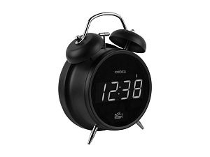 Настольные часы с колонкой «Cosmo», цвет: черный