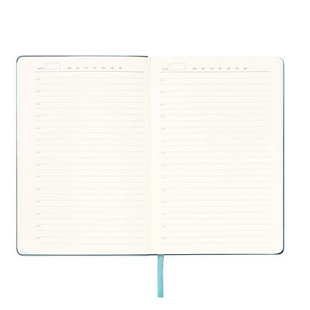 Ежедневник Спарк (Spark) недатированный, лазурный (без упаковки, без стикера, с серой подложкой)