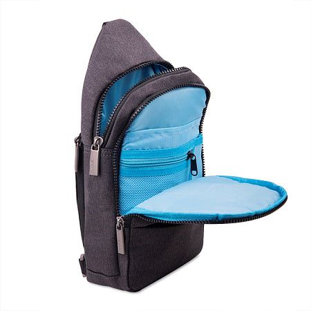 Сумка на плечо CORE, серый, 100% полиэстер 