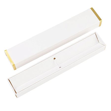 Ручка Senator в коробке Cradle белой с позолотой, зелёная