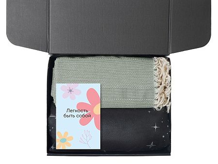 Подарочный набор «Re:f. Shelter»  с пледом, зеркалом, свечой и диффузором