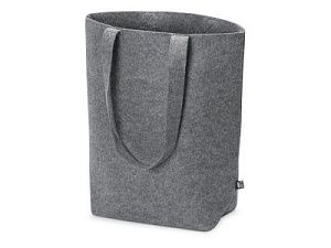 Сумка-шоппер «Betty» фетровая вертикальная, цвет: серый