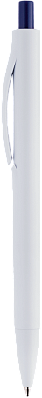 Ручка IGLA COLOR Белая с темно-синей кнопкой 1033.14