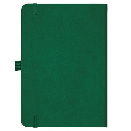 Блокнот Forest  Alfa Polo Latte А5, недатированный, в твердой обложке, с резинкой и петлей для ручки, зеленый