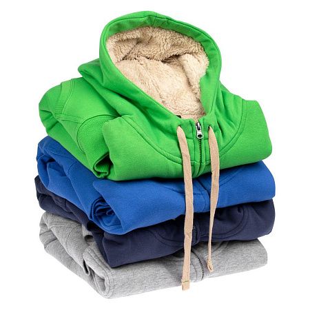 Толстовка унисекс на молнии Sherpa 280, темно-синяя, размер XXS