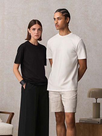 Футболка унисекс Lyam, темно-синяя, размер XS