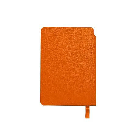 Ежедневник недатированный SALLY, A6, оранжевый, кремовый блок в линейку