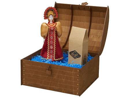 Подарочный набор: кукла фарфоровая, чай "Малина с мятой"