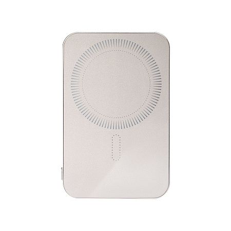 Внешний аккумулятор Artex PD 5000mAh с функцией беспроводной зарядки 15W, титановый