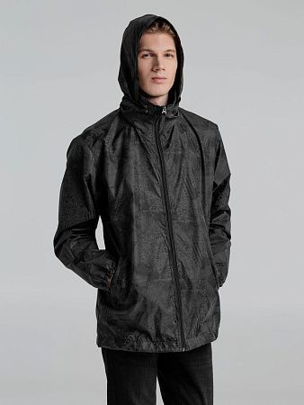 Ветровка светоотражающая Finvind, темно-серая, размер XXS