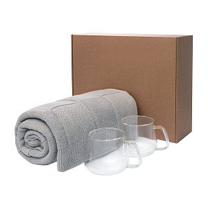 Подарочный набор Dolce, Cella Soft, серый (в наборе 2 чашки)