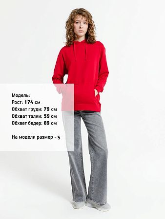 Худи унисекс Westray, красное, размер XXL