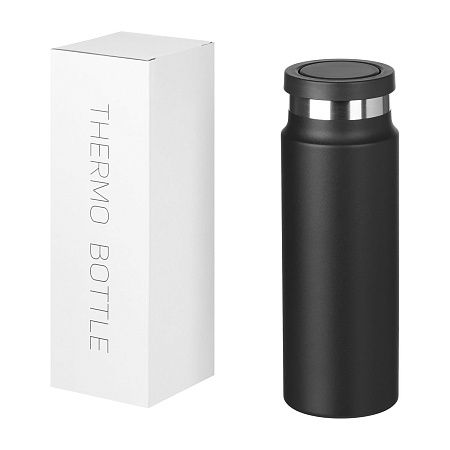 Термобутылка вакуумная герметичная Аллегра (Allegra), черная