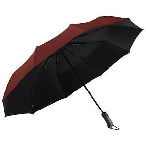 Зонт складной автоматический Forest BERGEN, диаметр 103 см, 10 панелей, с UV защитой без подарочной коробки, бордовый
