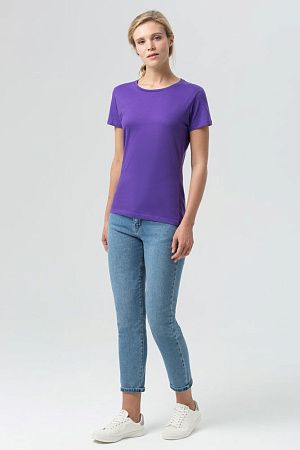 Футболка женская Miss 150, темно-фиолетовая, размер S