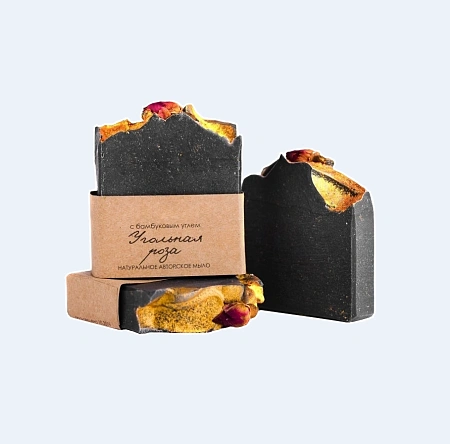 Подарочный набор «Чёрное золото»: Гуаша, массажный ролик, мыло