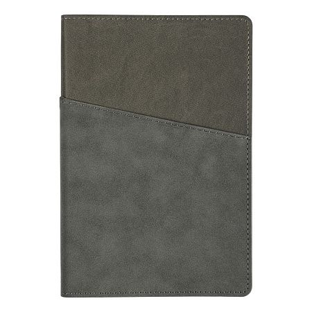 Ежедневник Flexy Smart Porta Nuba Latte A5, серый/темно-серый, недатированный, в гибкой обложке