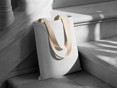 Сумка для шопинга «Steady» хлопковая с парусиновыми ручками, 260 г/м2