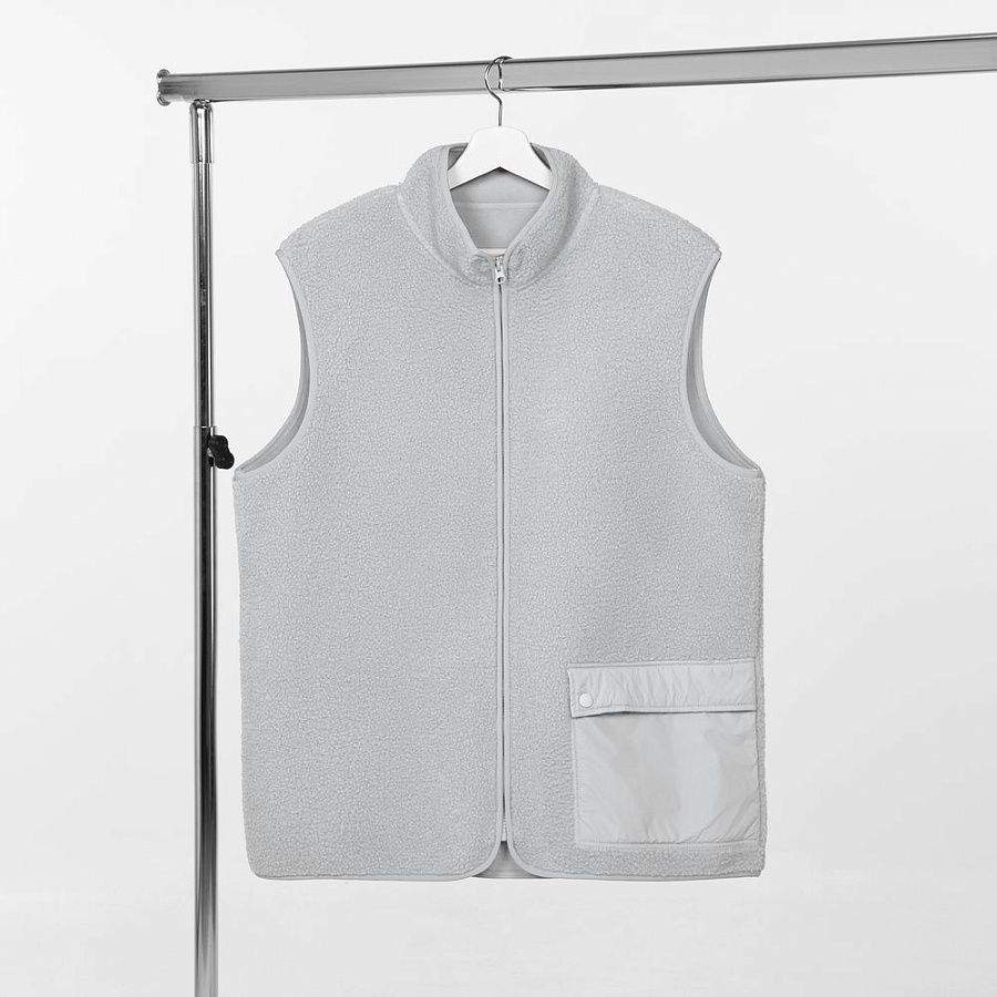 Жилет унисекс Oblako, светло-серый, размер XL/2XL