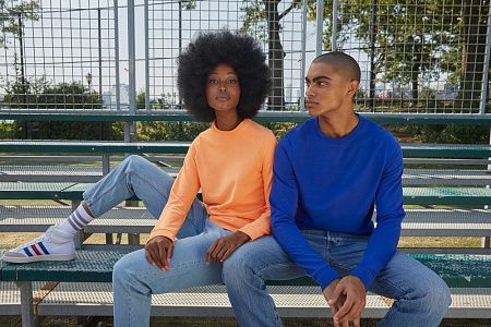 Свитшот унисекс Set In, белый, размер XS