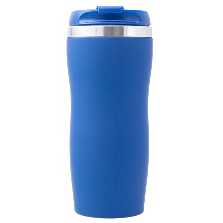 Термокружка SLIM SOFT COLOR 350мл. Синяя с синей крышкой 6030.01