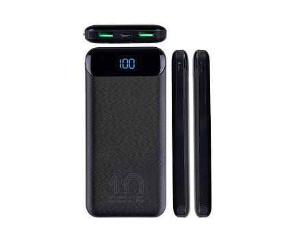 Внешний аккумулятор с дисплеем, 10000 mAh