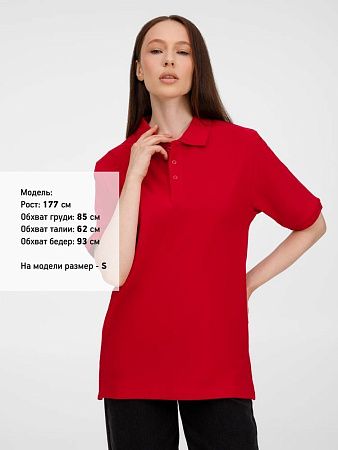 Рубашка поло унисекс Upswing, красная, размер S