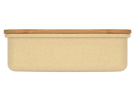 Ланч-бокс «Lunch» из пшеничного волокна с бамбуковой крышкой