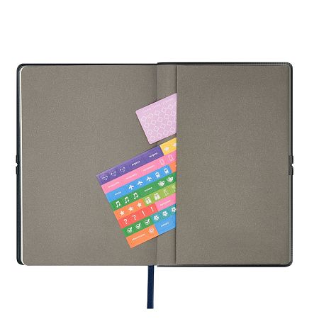 Ежедневник In Velour недатированный, синий