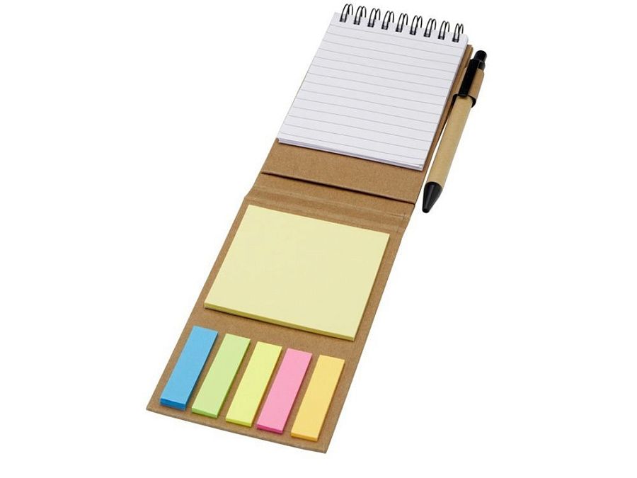 Блокнот «Flipper» со стикерами и шариковой ручкой