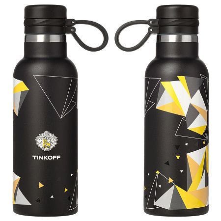 Термобутылка вакуумная герметичная Модена (Modena), черная