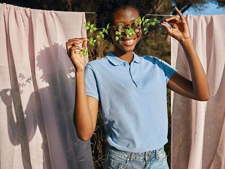 Женская рубашка поло Iqoniq Yosemite из переработанного хлопка-пике, унисекс, 220 г/м²