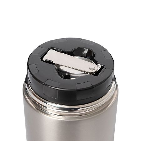 Термос для еды Bento, серебряный