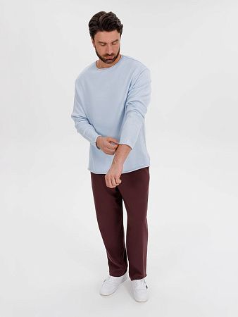 Лонгслив унисекс Siluetti Fuori, светло-голубой, размер S/M