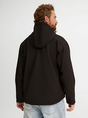 Куртка мужская с капюшоном Replay Men 340, черная, размер XL