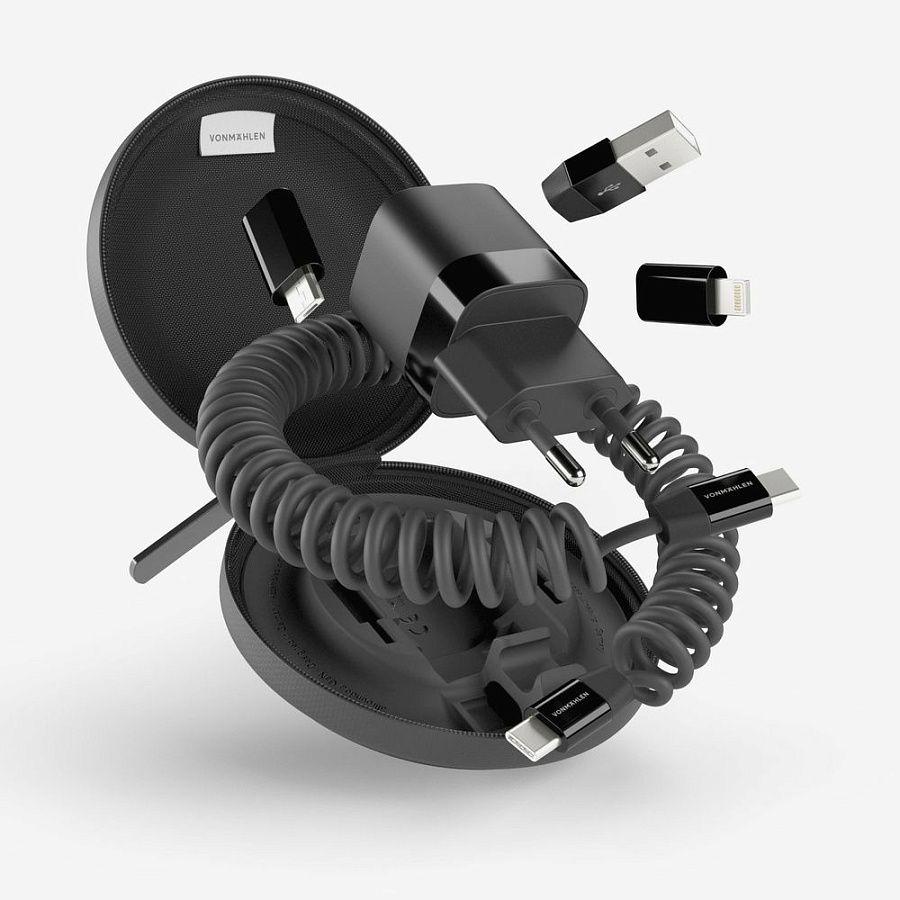 Зарядное устройство Vonmahlen Allroundo GaN, черное