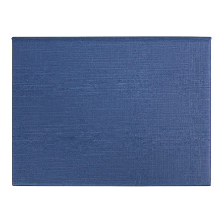 Набор цветных бумажных стикеров  Stick and Fun в твердом переплете, 50 листов в блоке,  размер 8*10,5*1 см, темно-синий