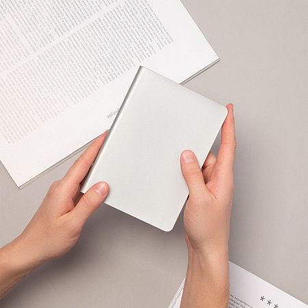 Ежедневник Спарк мини (Spark mini) A6 недатированный, серебряный