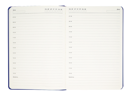 Ежедневник Smart Napoli Fusion А5, темно-синий, недатированный, в твердой обложке с поролоном