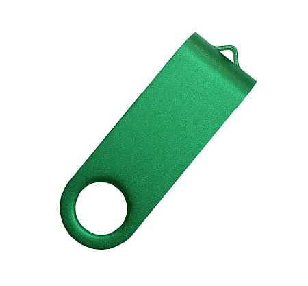 Скоба для флеш накопителя Twister, металл, зеленый