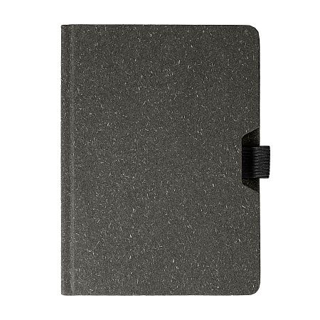 Блокнот MEMO, размер 130*170 мм, черный, блок в клетку